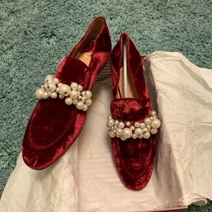 Louis Leeman velvet loafers